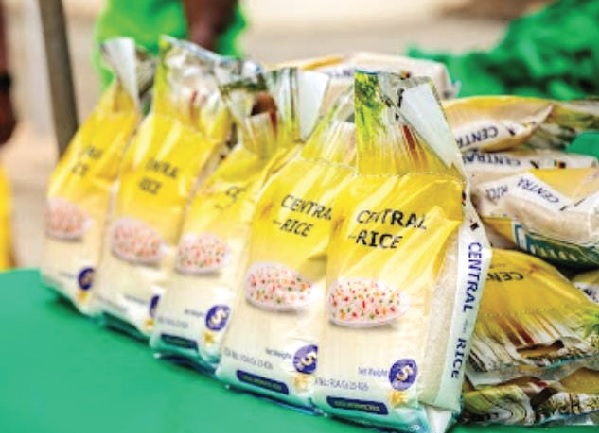 Bag of Central Agra Rice® brand local rice